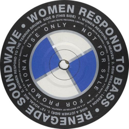 Renegade Soundwave Women Respond To Bass 12" vinyl single (12 inch record / Maxi-single) UK RSW12WO05862