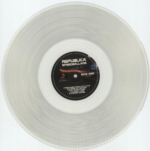 Republica Speedballads - Crystal Clear Vinyl 180 Gram - RSD 2023 vinyl LP album (LP record) UK UBLLPSP874256