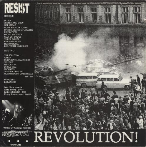 Resist The Solution... ...Revolution! vinyl LP album (LP record) UK 88ULPTH863070