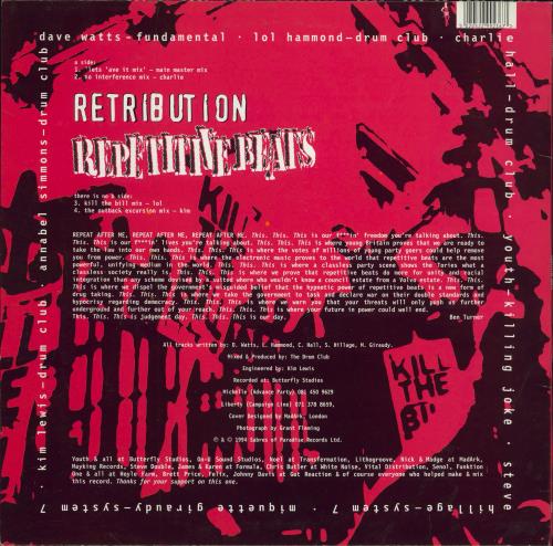 Retribution Repetitive Beats 12" vinyl single (12 inch record / Maxi-single) UK R2712RE779919