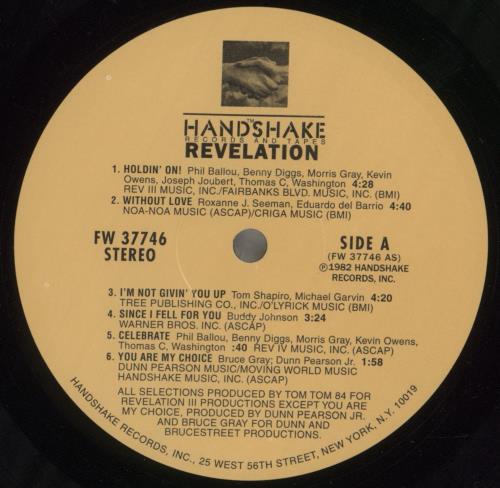 Revelation Revelation vinyl LP album (LP record) US RT8LPRE857145