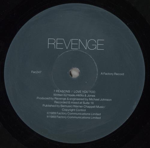Revenge 7 Reasons 12" vinyl single (12 inch record / Maxi-single) UK REV12RE81402