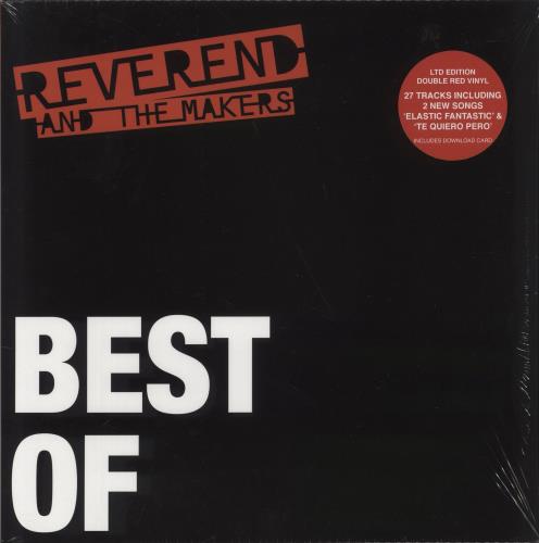 Reverend And The Makers Best Of - Red Vinyl + Autographed Print 2-LP vinyl record set (Double LP Album) UK RVM2LBE874931