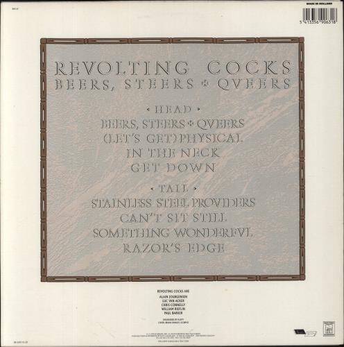 Revolting Cocks Beers, Steers & Queers vinyl LP album (LP record) Dutch RVCLPBE444838