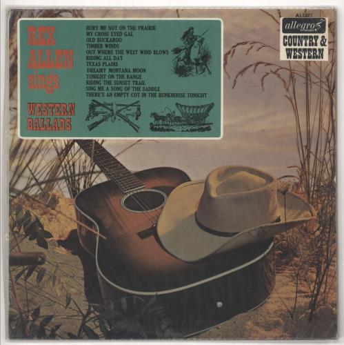 Rex Allen Rex Allen Sings Western Ballads vinyl LP album (LP record) UK ZX8LPRE721465