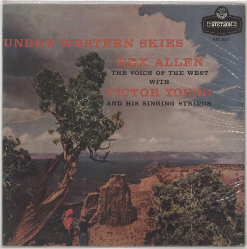 Rex Allen Under Western Skies vinyl LP album (LP record) UK ZX8LPUN721463
