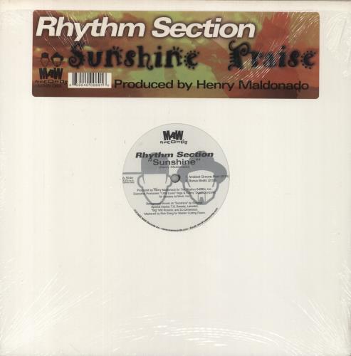 Rhythm Section Sunshine / Praise 12" vinyl single (12 inch record / Maxi-single) US 8TZ12SU853693