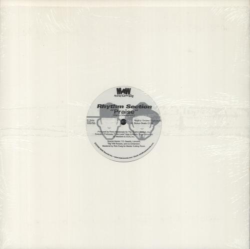 Rhythm Section Sunshine / Praise 12" vinyl single (12 inch record / Maxi-single) US 8TZ12SU853693