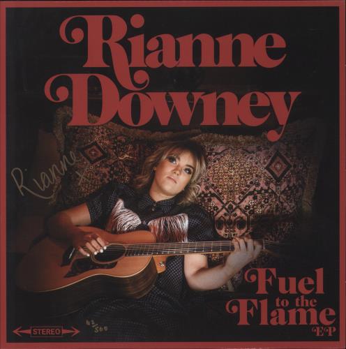 Rianne Downey Fuel To The Flame EP - Black / Red Merge Vinyl - Autographed 12" vinyl single (12 inch record / Maxi-single) UK 8UA12FU877105