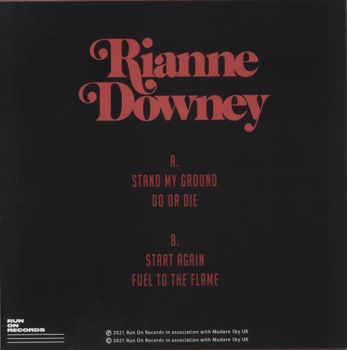 Rianne Downey Fuel To The Flame EP - Black / Red Merge Vinyl - Autographed 12" vinyl single (12 inch record / Maxi-single) UK 8UA12FU877105