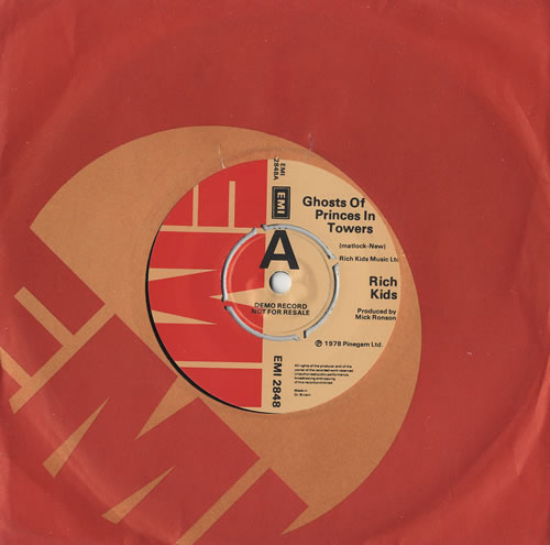 Rich Kids Ghosts Of Princes In Towers - A Label 7" vinyl single (7 inch record / 45) UK RKI07GH230654