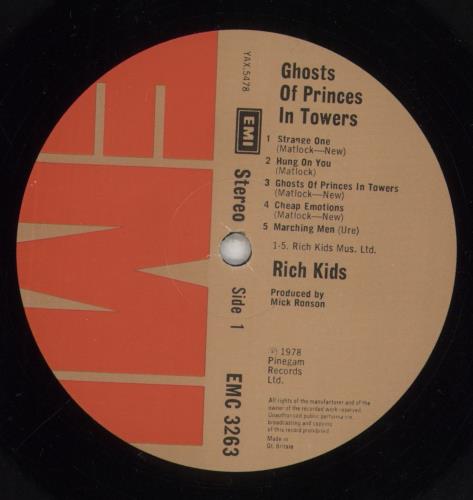 Rich Kids Ghosts Of Princes In Towers vinyl LP album (LP record) UK RKILPGH256878