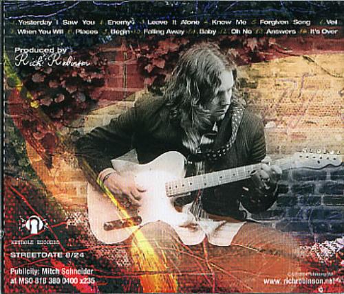 Rich Robinson Paper CD album (CDLP) US RCFCDPA307117