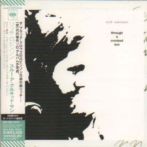 Rich Robinson Through A Crooked Sun CD album (CDLP) Japanese RCFCDTH642960