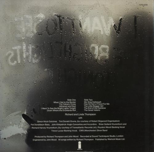 Richard & Linda Thompson I Want To See - 3rd vinyl LP album (LP record) UK R&LLPIW257698