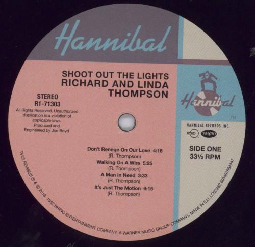 Richard & Linda Thompson Shoot Out The Lights - 180gm vinyl LP album (LP record) UK R&LLPSH830784