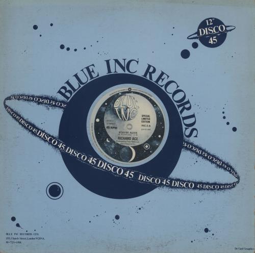 Richard Ace Stayin' Alive 12" vinyl single (12 inch record / Maxi-single) UK 11E12ST762040