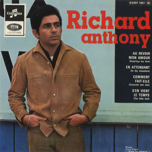 Richard Anthony Au Revoir Mon Amour EP 7" vinyl single (7 inch record / 45) French RHT07AU488880