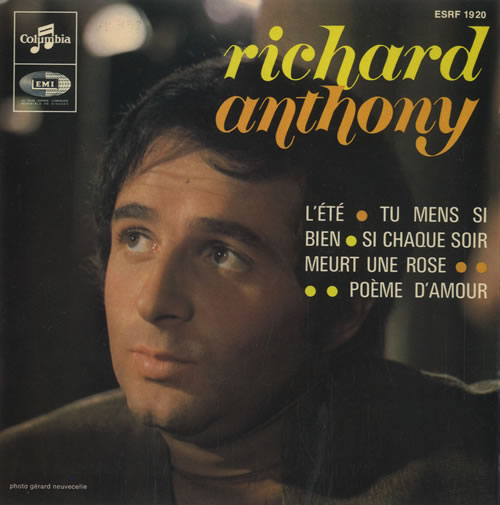 Richard Anthony L't EP 7" vinyl single (7 inch record / 45) French RHT07LT488865