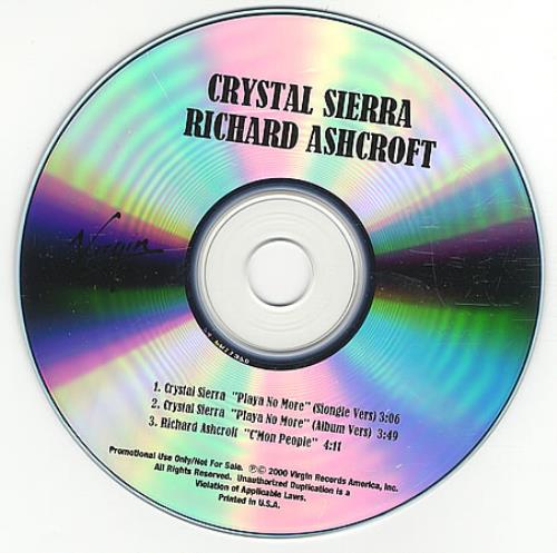 Richard Ashcroft C'Mon People CD-R acetate US CFTCRCM252261