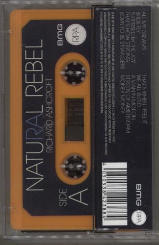 Richard Ashcroft Natural Rebel - Autographed cassette album UK CFTCLNA875509