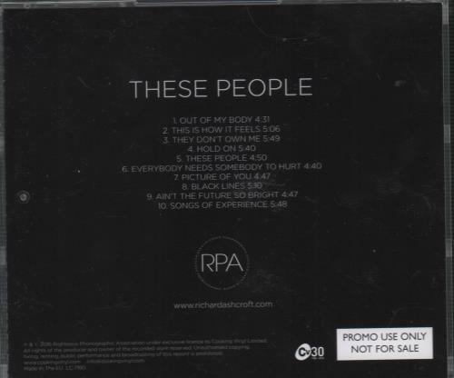 Richard Ashcroft These People CD album (CDLP) UK CFTCDTH665537