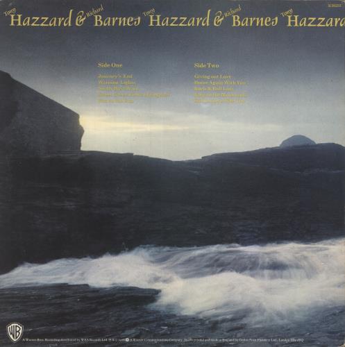 Richard Barnes Tony Hazzard And Richard Barnes vinyl LP album (LP record) UK RI8LPTO744165