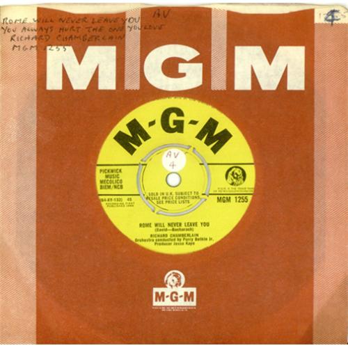 Richard Chamberlain Rome Will Never Leave You 7" vinyl single (7 inch record / 45) UK RIM07RO419961