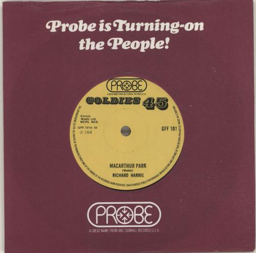 Richard Harris Macarthur Park 7" vinyl single (7 inch record / 45) UK RHR07MA696667