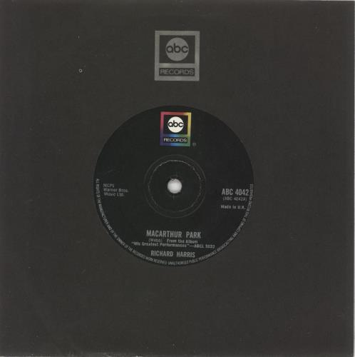 Richard Harris Macarthur Park 7" vinyl single (7 inch record / 45) UK RHR07MA741813