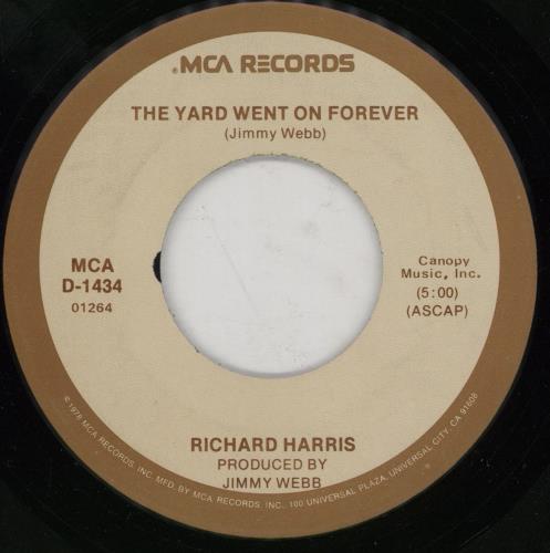 Richard Harris Macarthur Park 7" vinyl single (7 inch record / 45) US RHR07MA753365