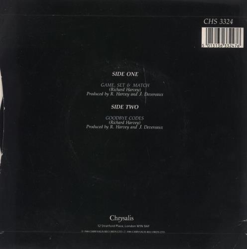 Richard Harvey Game, Set & Match 7" vinyl single (7 inch record / 45) UK RI-07GA865193