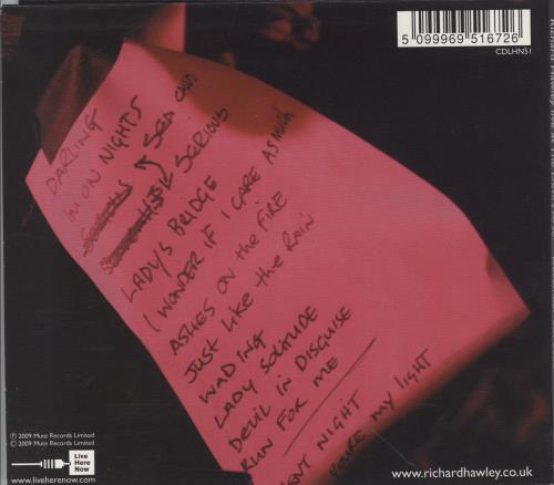 Richard Hawley Recorded Live 5th December At The Devil's Arse CD album (CDLP) UK WLECDRE779505