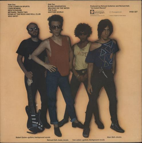 Richard Hell & Voidoids Blank Generation - EX vinyl LP album (LP record) UK RIHLPBL684664