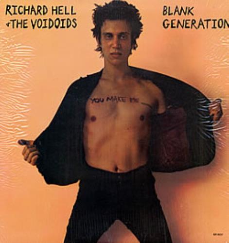 Richard Hell & Voidoids Blank Generation vinyl LP album (LP record) US RIHLPBL248185