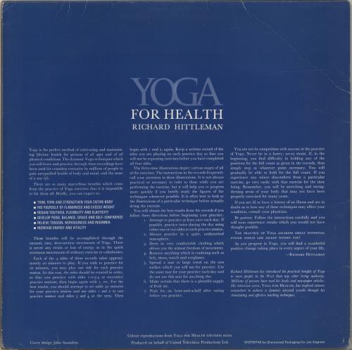 Richard Hittleman Yoga For Heath 2-LP vinyl record set (Double LP Album) UK YKD2LYO689682
