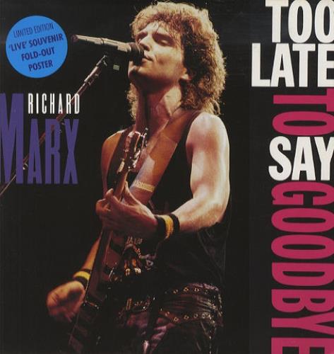 Richard Marx Too Late To Say Goodbye 12" vinyl single (12 inch record / Maxi-single) UK MRX12TO27210