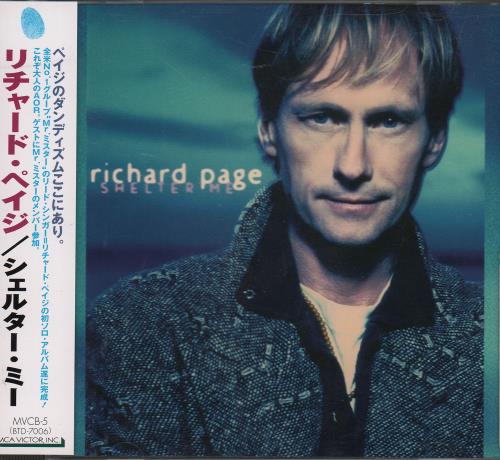 Richard Page Shelter Me CD album (CDLP) Japanese RPGCDSH177363