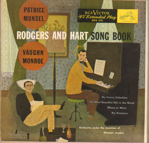 Richard Rodgers Rodgers And Hart Song Book 7" vinyl single (7 inch record / 45) US RRD07RO641848