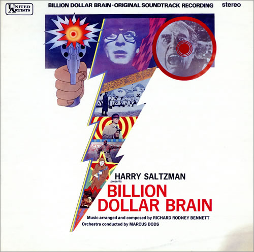 Richard Rodney Bennett Billion Dollar Brain Soundtrack vinyl LP album (LP record) UK RXLLPBI474941