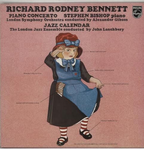 Richard Rodney Bennett Piano Concerto/ Jazz Calendar vinyl LP album (LP record) UK RXLLPPI651111