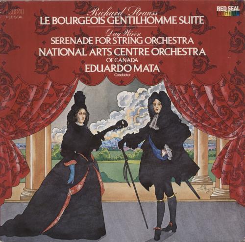 Richard Strauss Le Bourgeois Gentilhomme Suite / Serenade For String Orchestra vinyl LP album (LP record) German RG6LPLE874998
