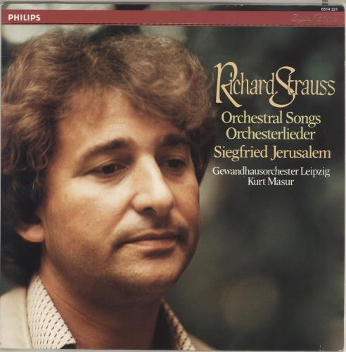 Richard Strauss Richard Strauss Orchestral Songs Of Orchesterlieder vinyl LP album (LP record) Dutch RG6LPRI742178