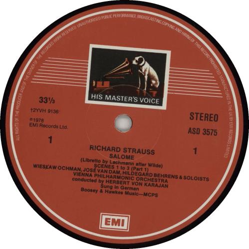 Richard Strauss Salome - colour stamp Vinyl Box Set UK RG6VXSA687474