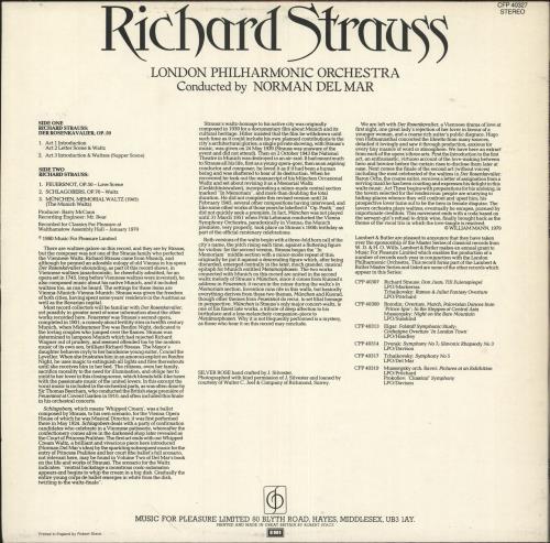 Richard Strauss Strauss: Der Rosenkavalier vinyl LP album (LP record) UK RG6LPST747356