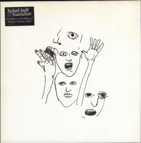 Richard Swift Beautifulheart - White vinyl 7" vinyl single (7 inch record / 45) UK RS507BE770428