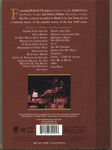 Richard Thompson 1000 Years Of Popular Music + ticket stubs 3-disc CD/DVD Set UK RTH3DYE698713