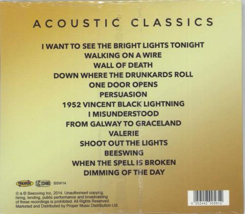 Richard Thompson Acoustic Classics - Sealed CD album (CDLP) UK RTHCDAC870526