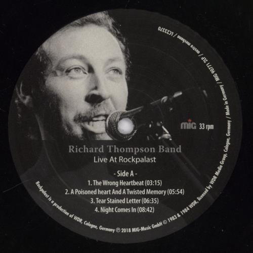 Richard Thompson Live At Rockpalast 2-LP vinyl record set (Double LP Album) German RTH2LLI892101