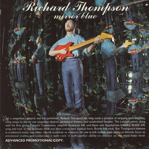 Richard Thompson Mirror Blue CD album (CDLP) UK RTHCDMI30890